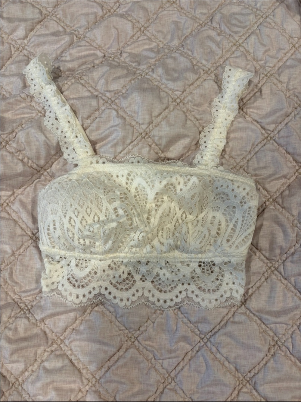 Maurices White Lace Bralette Cami